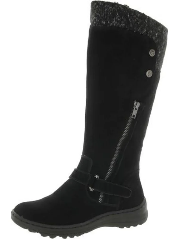 Annie Womens Suede Tall Knee-High Boots