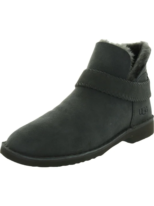 McKay     Womens Suede Lamb Wool Lining Booties