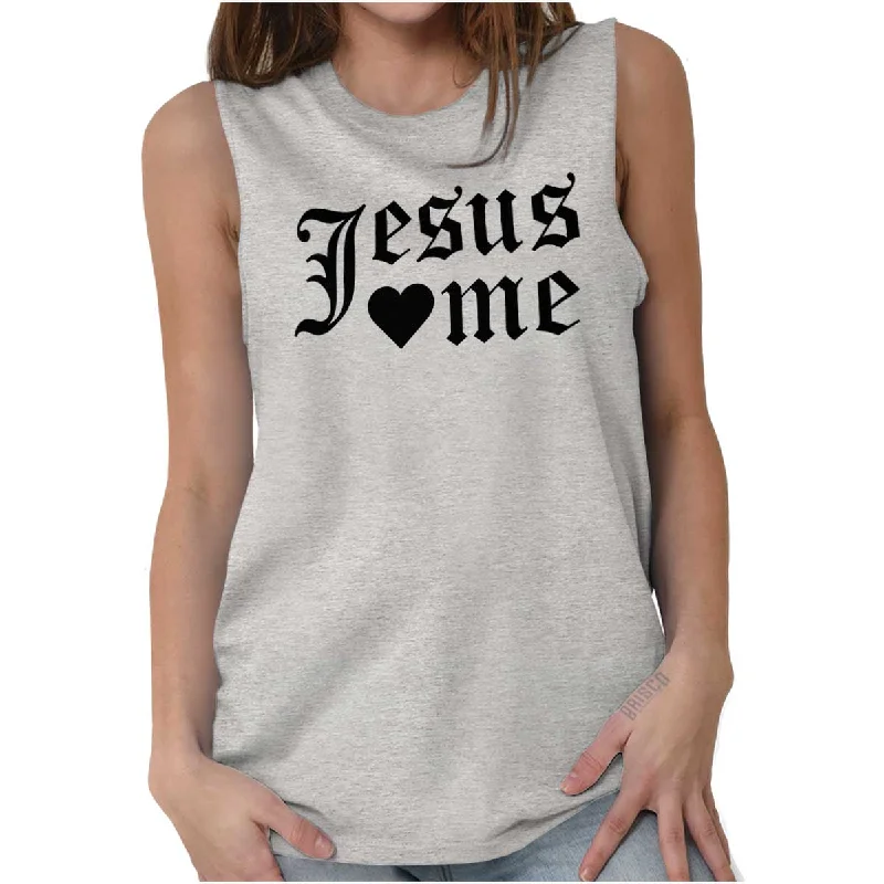 Jesus Hearts Me Sleeveless T-Shirt