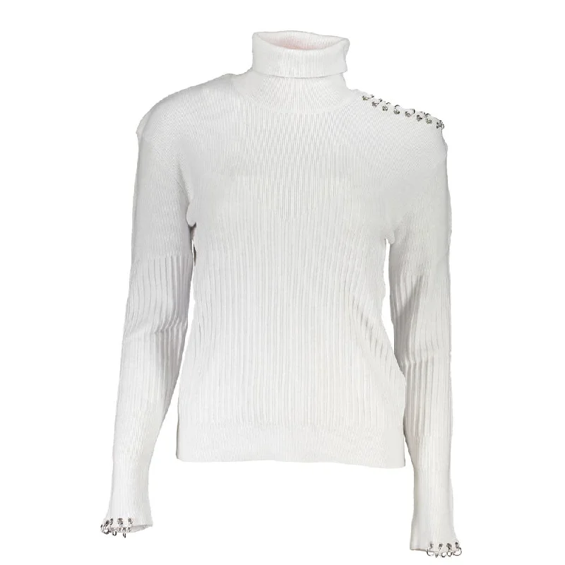 Patrizia Pepe Chic Turtleneck Sweater with Contrast Details