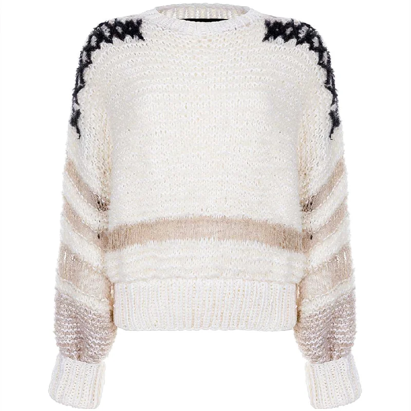 HAND-KNITTED WOOL SWEATER ""MERYL""