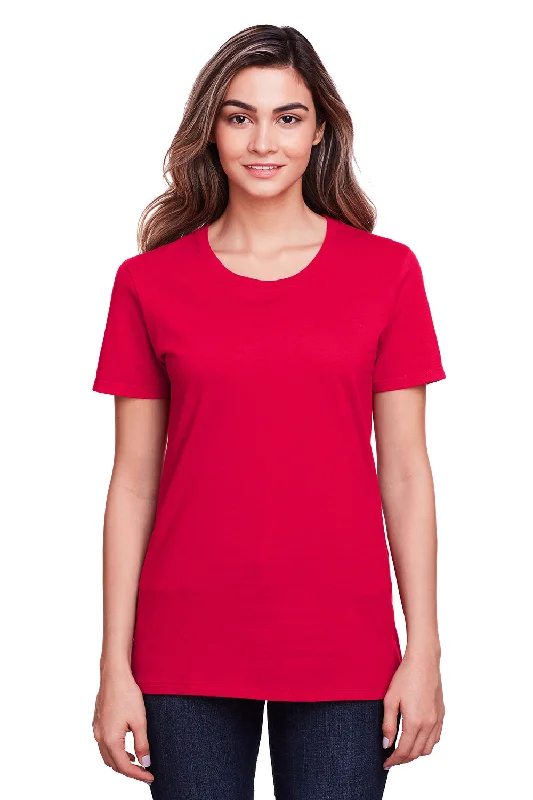 Fruit Of The Loom Womens Iconic Short Sleeve Crewneck T-Shirt - True Red