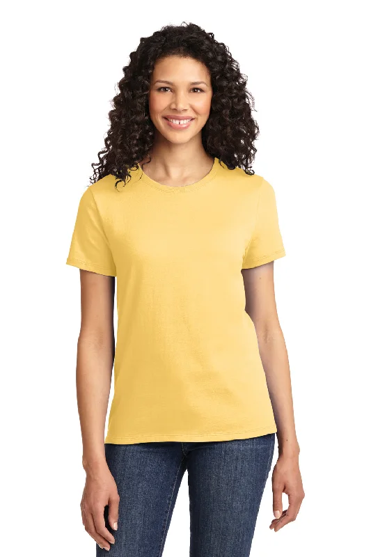 Port & Company Womens Essential Short Sleeve Crewneck T-Shirt - Daffodil Yellow - Closeout