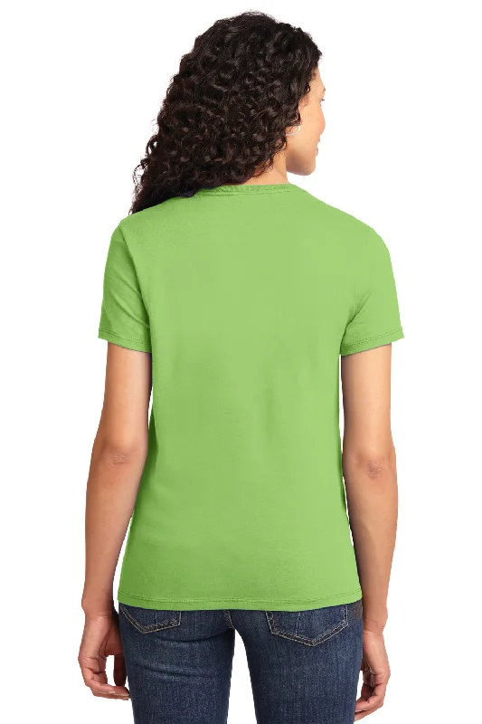 Port & Company Womens Essential Short Sleeve Crewneck T-Shirt - Lime Green - Closeout