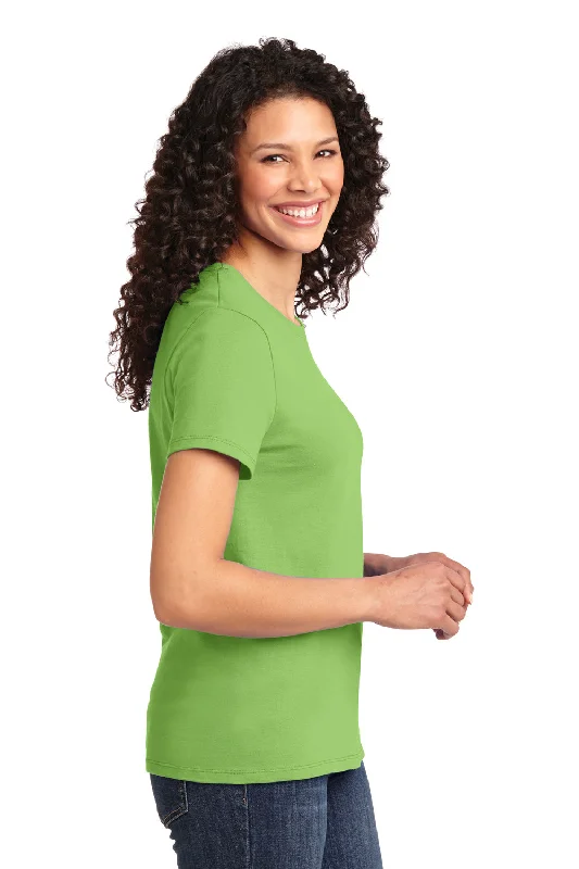 Port & Company Womens Essential Short Sleeve Crewneck T-Shirt - Lime Green - Closeout