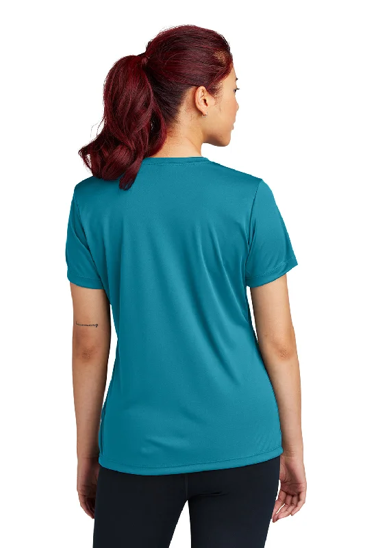 Sport-Tek Womens Competitor Moisture Wicking Short Sleeve Crewneck T-Shirt - Tropic Blue